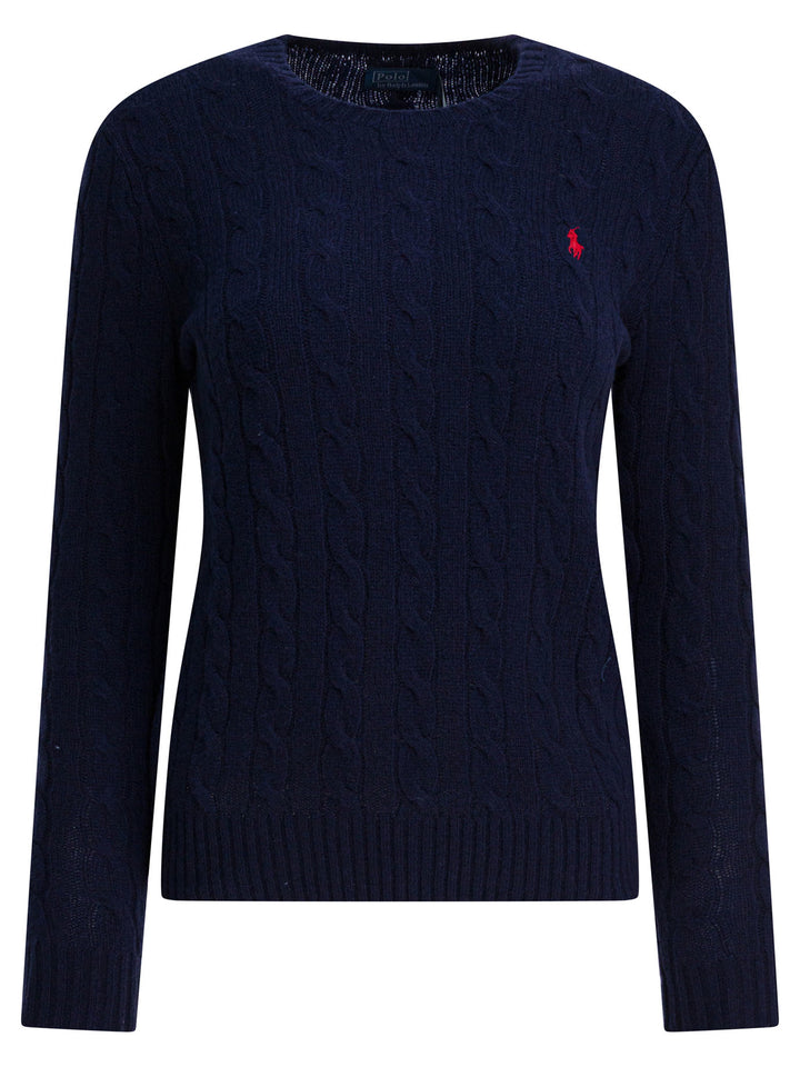 Polo Ralph Lauren Crew-Neck Sweater With Logo Made Of Wool And Cashmere Knitwear - Blu | 6f4fa27a33a724c9d7b697d0961c2438c49a2426