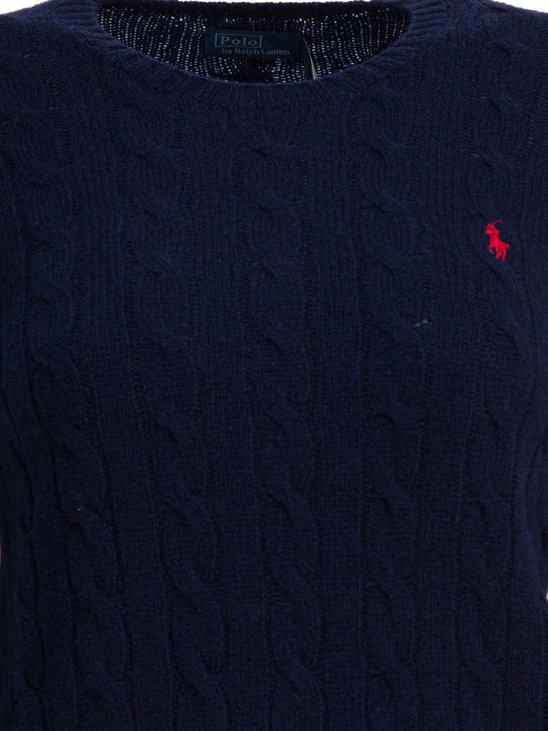 Polo Ralph Lauren Crew-Neck Sweater With Logo Made Of Wool And Cashmere Knitwear - Blu | 64ef90529d3099205093cfa5f40c88bcfce54f82