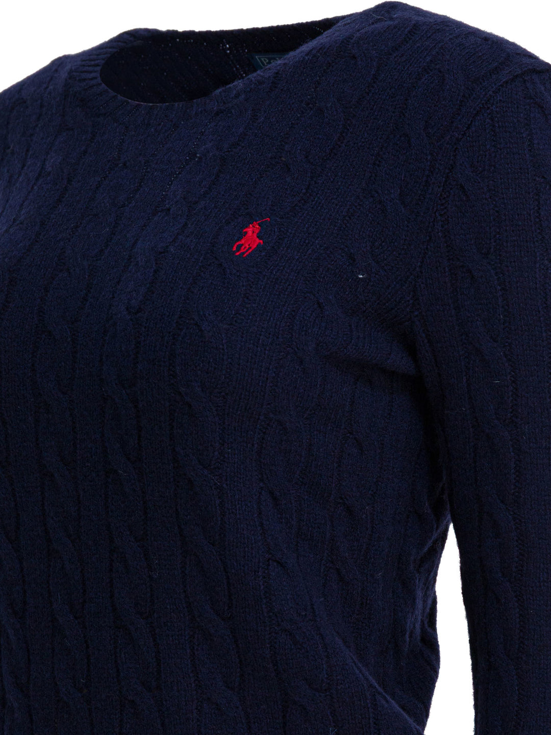 Polo Ralph Lauren Crew-Neck Sweater With Logo Made Of Wool And Cashmere Knitwear - Blu | 9d803c5185076a8d45fa0e15f10d377a6f6e83ba