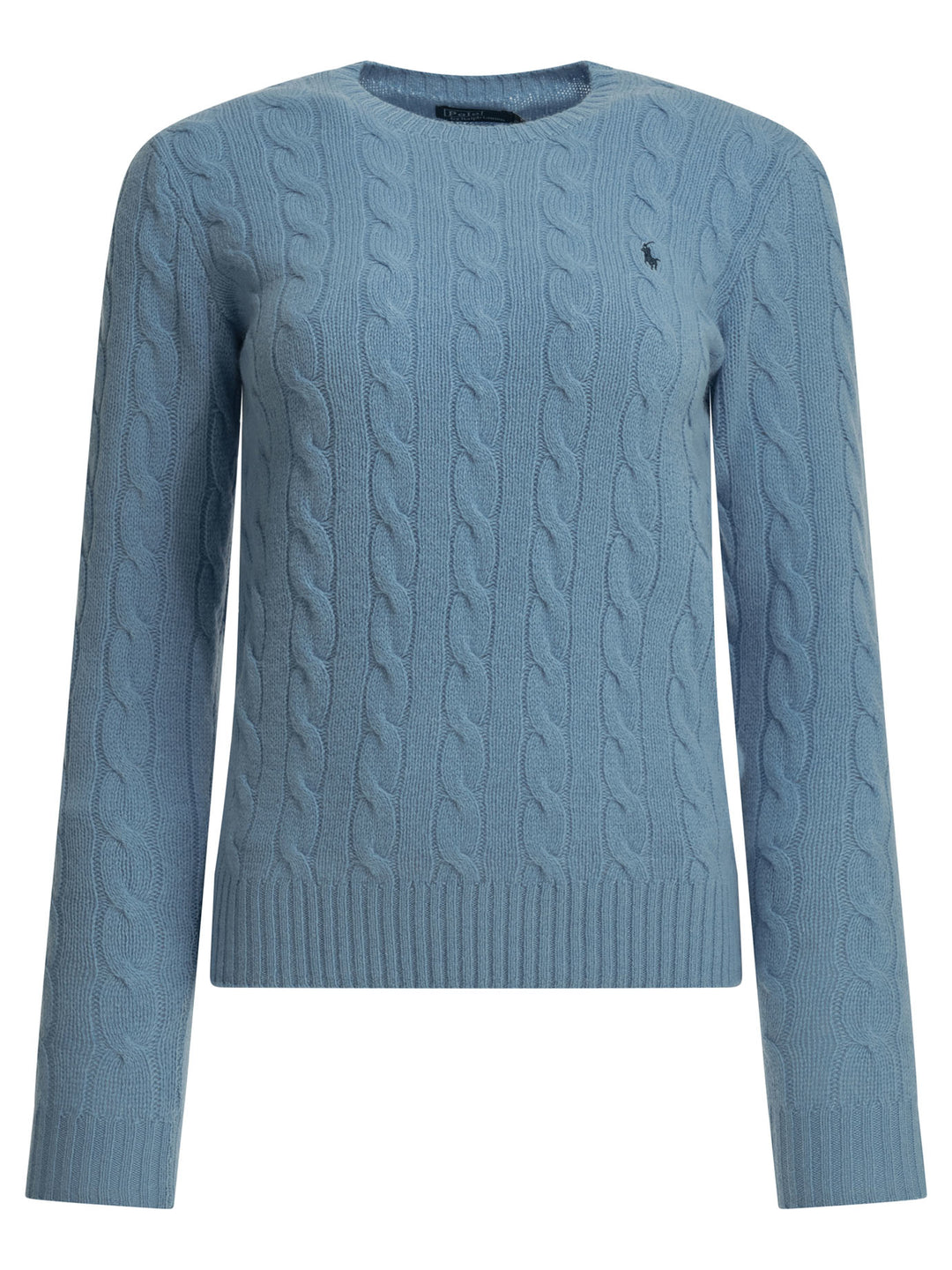 Polo Ralph Lauren Crew-Neck Sweater With Logo Knitwear - Light blue | d41722a56bb45e874766625a8c314668b825483a