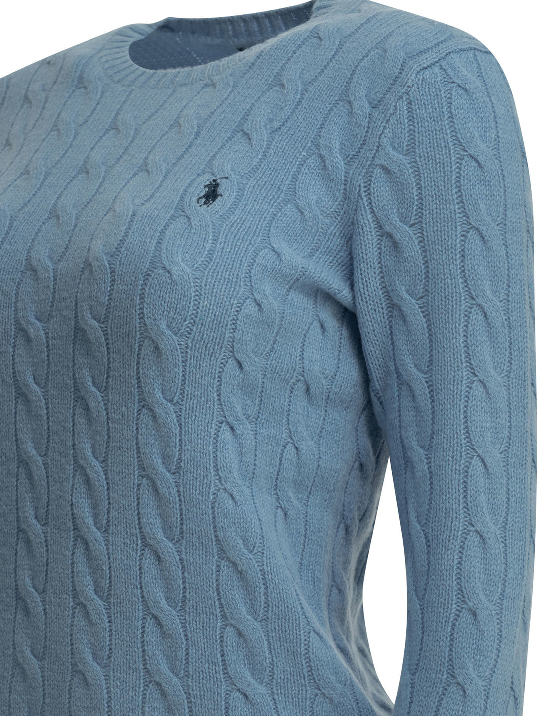 Polo Ralph Lauren Crew-Neck Sweater With Logo Knitwear - Light blue | 31807fc74d5a30fb2a04bfc8094602276d37cf04