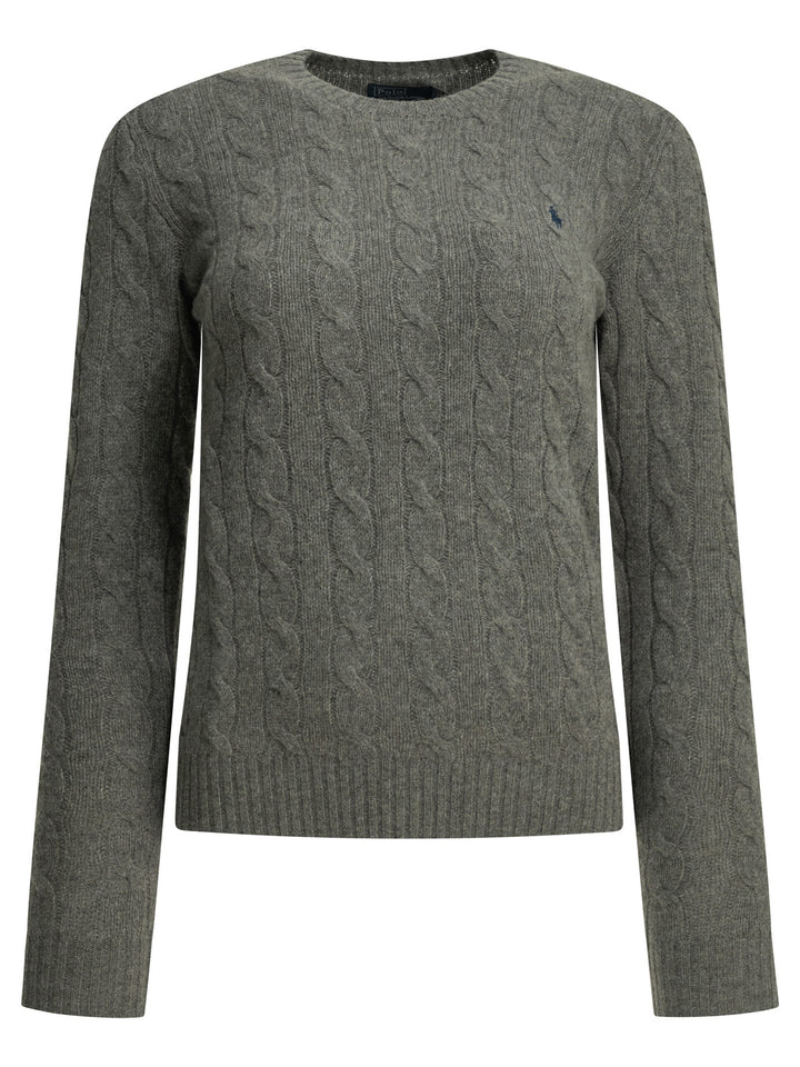 Polo Ralph Lauren Crew-Neck Sweater With Logo Knitwear - Grey | 977519531529ddfede5b6f650654597d67d2c165