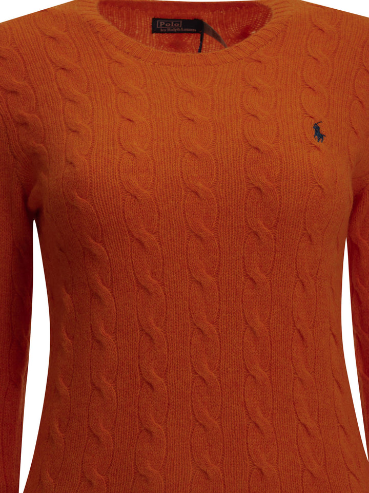 Polo Ralph Lauren Crew-Neck Sweater With Logo Knitwear - Arancione | 7a1a41be4b4841dde47a0b98c3e0863704ad34bf