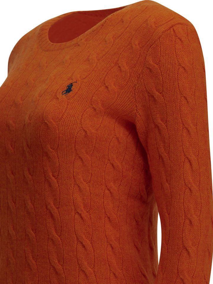 Polo Ralph Lauren Crew-Neck Sweater With Logo Knitwear - Arancione | badd04b7eb82c800be7391748caf80e47f220078