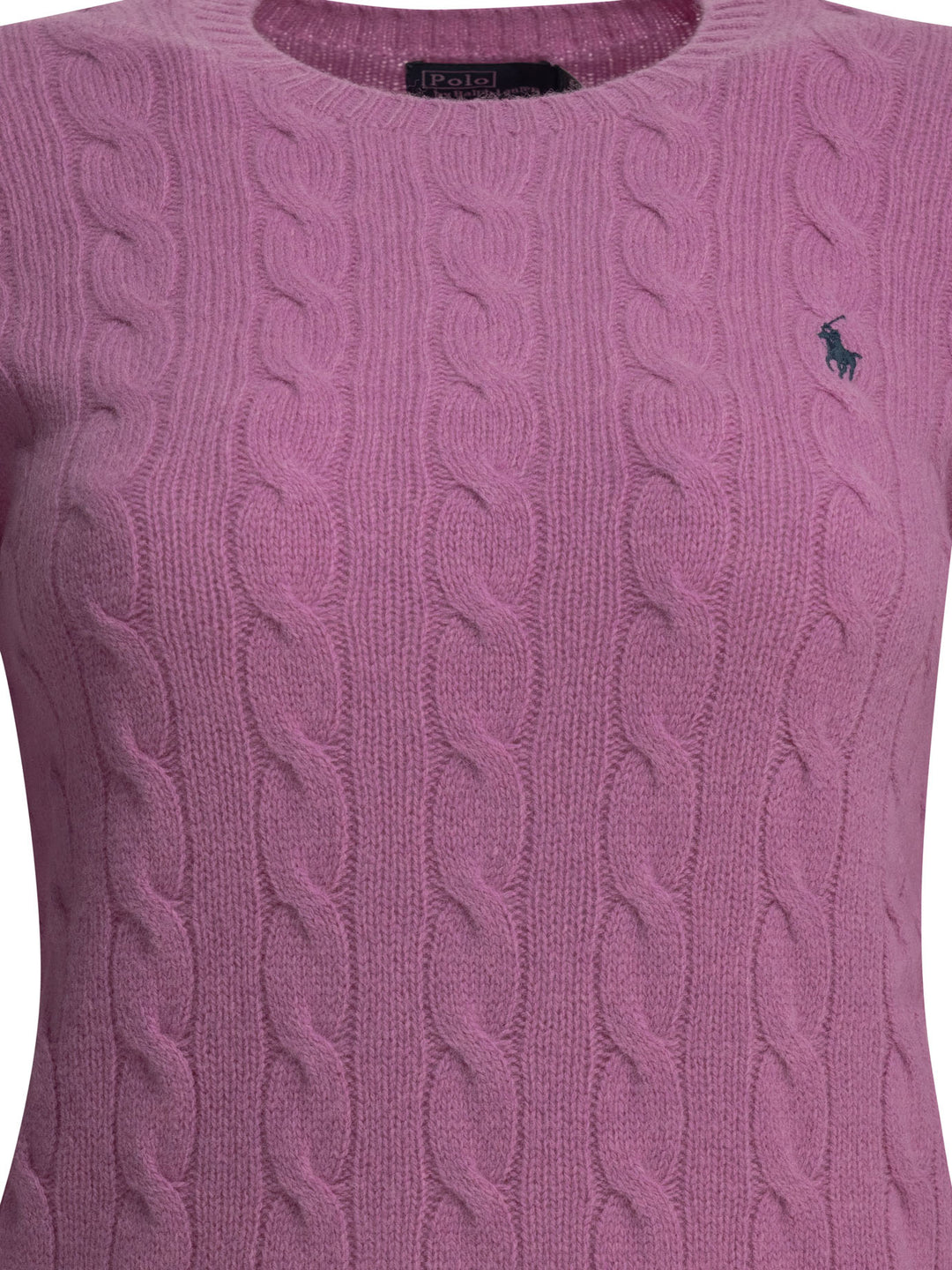 Polo Ralph Lauren Crew-Neck Sweater With Logo Knitwear - Fucsia | 6c6314e0675607dd8c1d0d3eb1d28531ef6b1f08