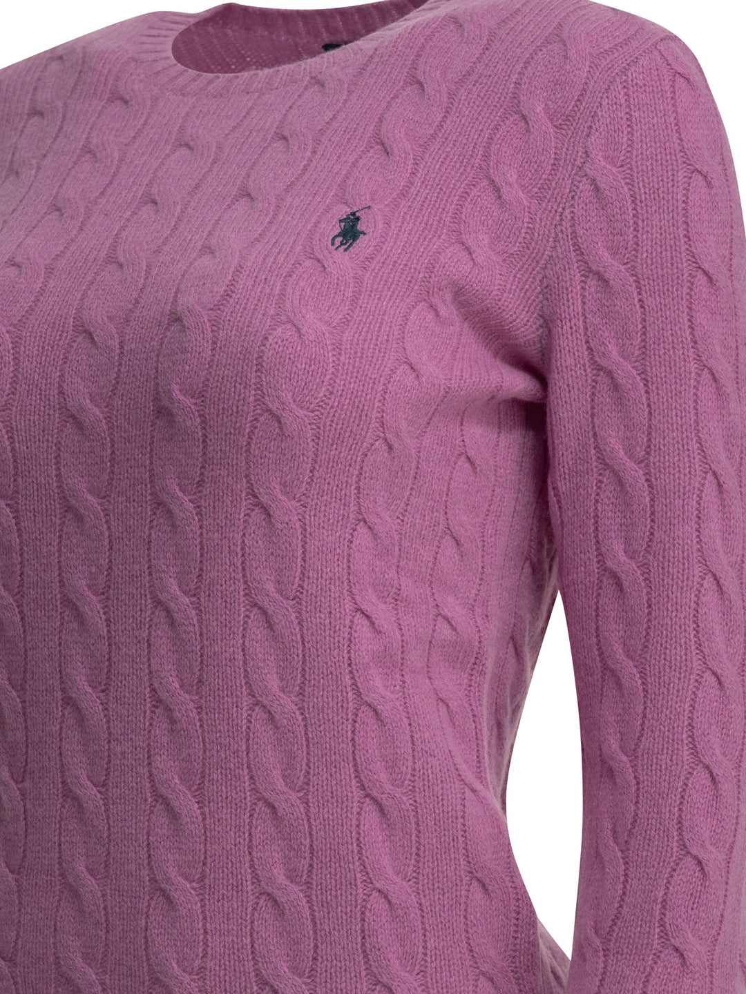 Polo Ralph Lauren Crew-Neck Sweater With Logo Knitwear - Fucsia | 17f4a1d23353aa7d79c6a056769c65e35c0e5542