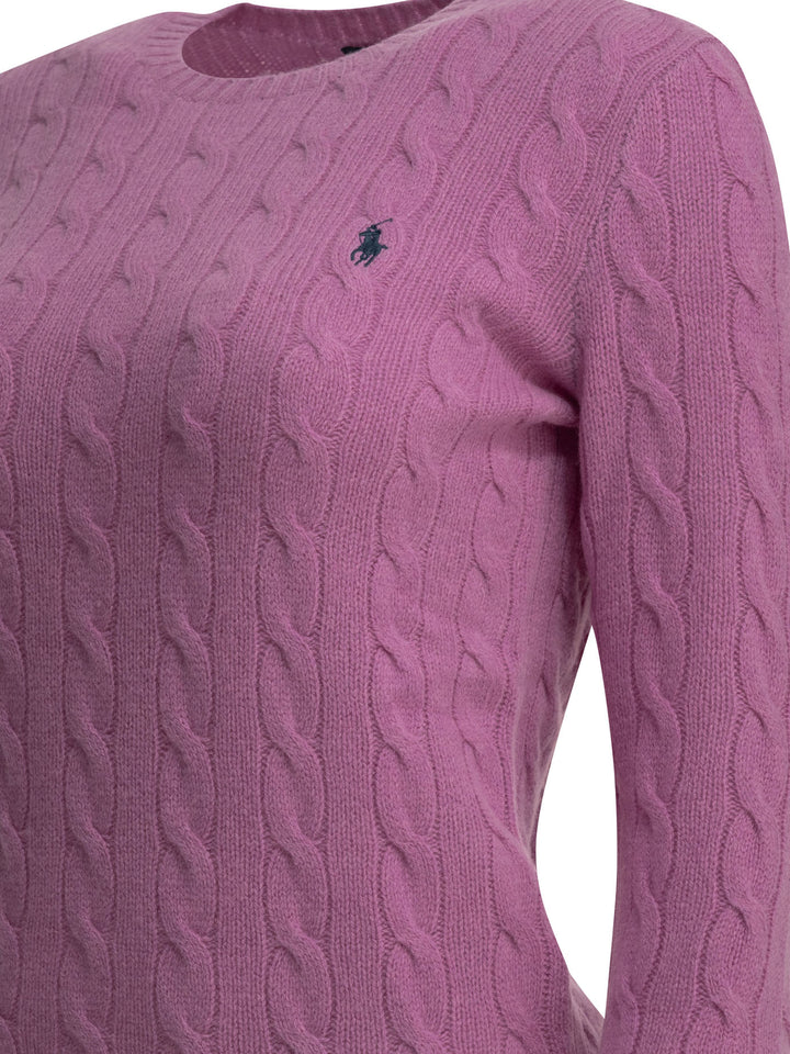 Polo Ralph Lauren Crew-Neck Sweater With Logo Knitwear - Fucsia | 17f4a1d23353aa7d79c6a056769c65e35c0e5542