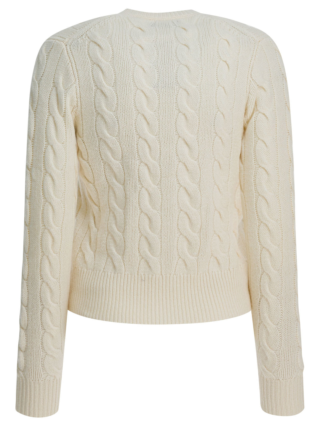 Polo Ralph Lauren Wool And Cashmere Cardigan With Logo Knitwear - Bianco | 9a54387d3595ad30eecbb332f60993ff04604a15