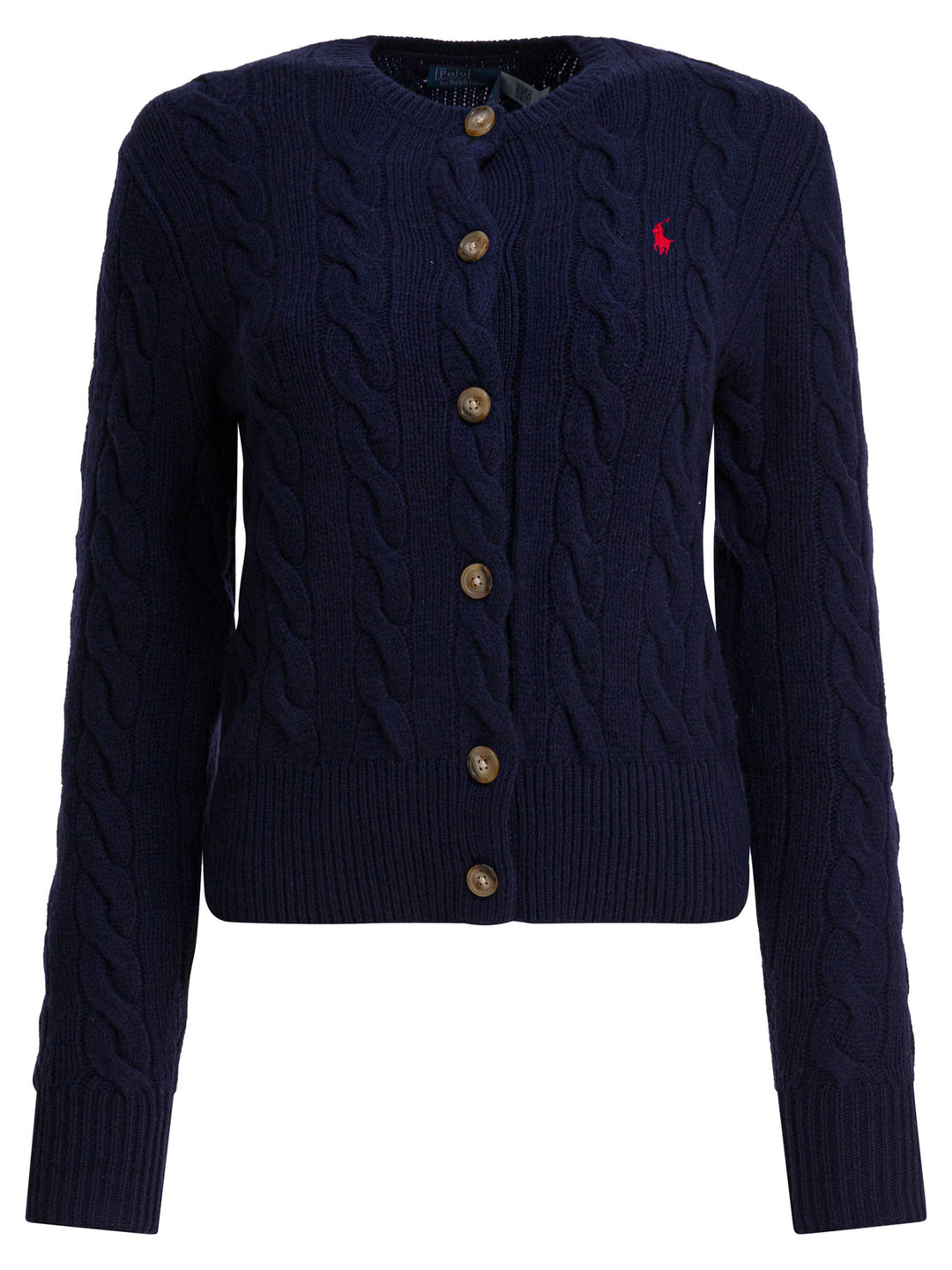 Polo Ralph Lauren Wool And Cashmere Cardigan With Logo Knitwear - Blu | 1d14ca587e1e3175b17371354535b63c10dc0761