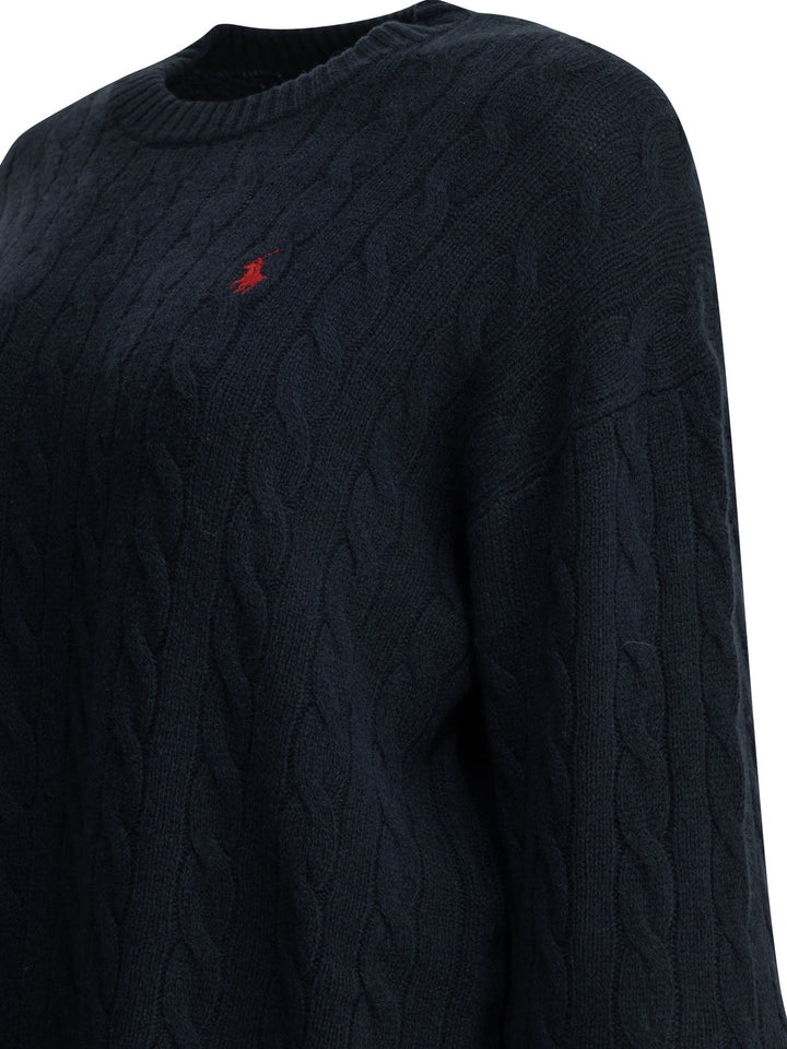 Polo Ralph Lauren Short Knit Dress With Logo Abiti - Blu | ed1174bc398f472fb41d9cba9c25fcc638343845