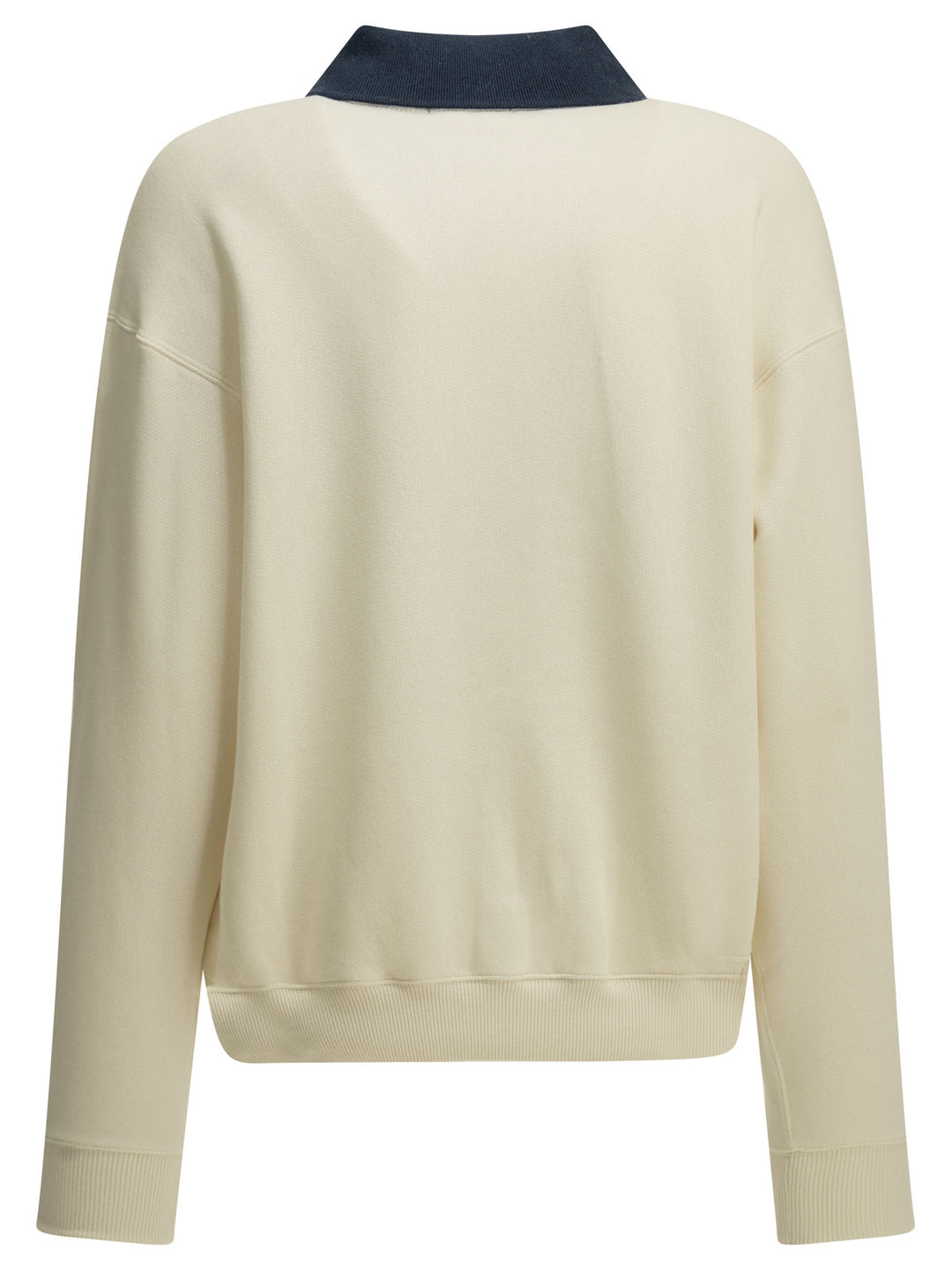 Polo Ralph Lauren Sweatshirt With Polo Collar And Logo Sweatshirts - Bianco | 296b85eae27d68a6be6757382d331a39d7ecbd75