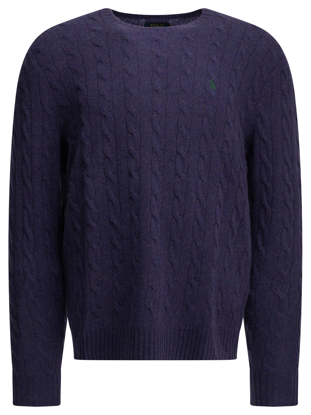 Polo Ralph Lauren Crew-Neck Sweater With Logo Knitwear - Viola | 30b0c590ed24e8896fa0d415f1882582612ea7e4