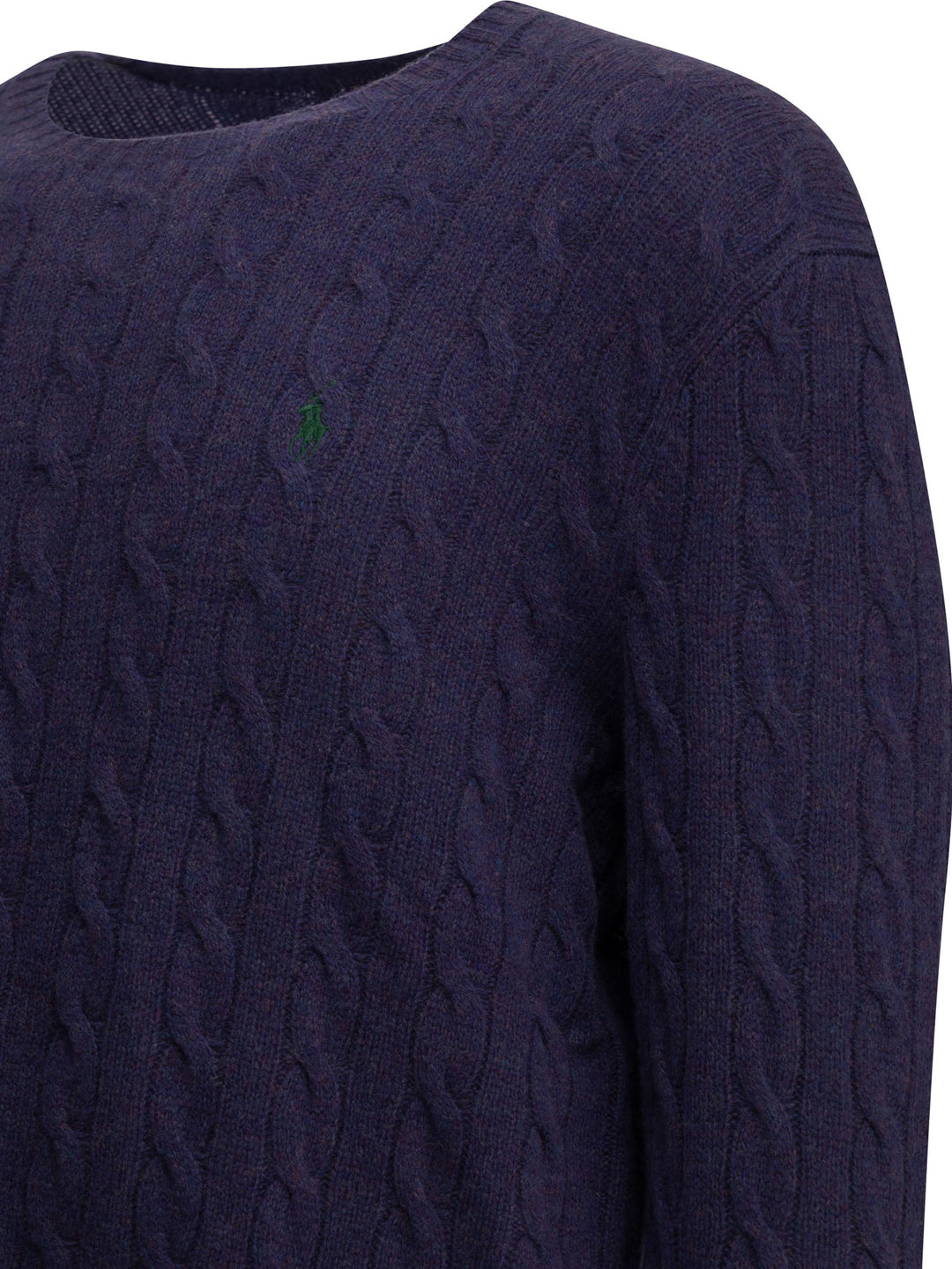 Polo Ralph Lauren Crew-Neck Sweater With Logo Knitwear - Viola | 7fc2afb27c8ed3dc2dfe9791232770e21f4f750a