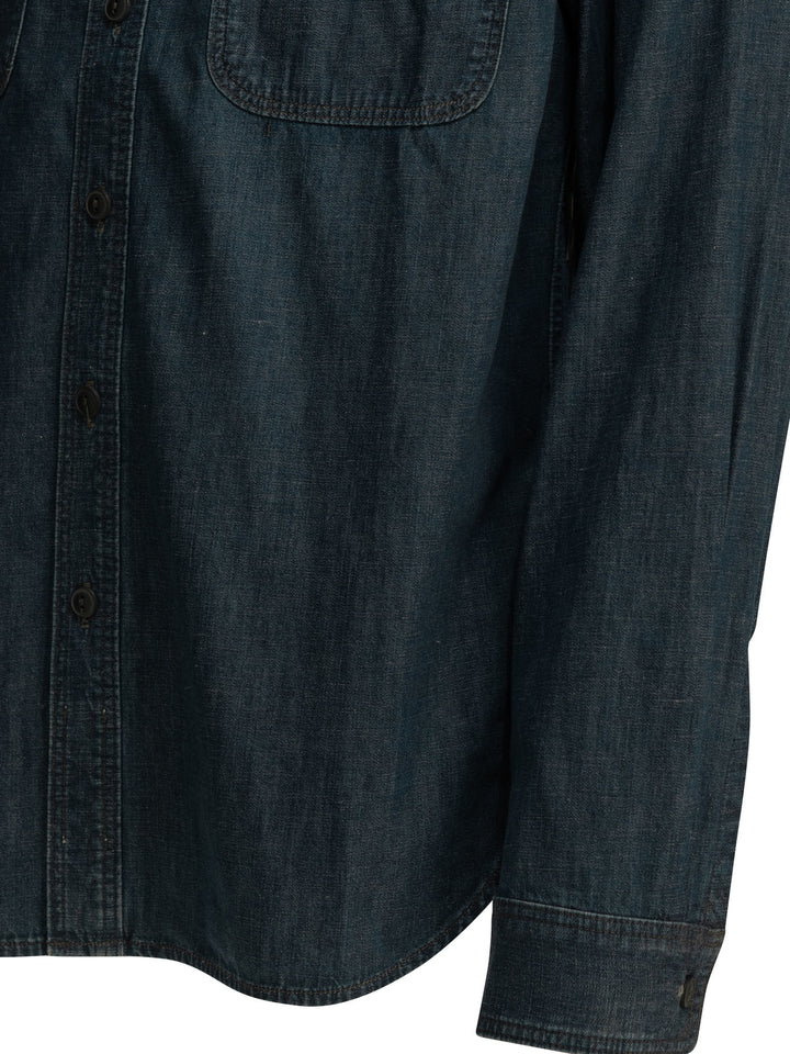 Rrl By Ralph Lauren Casual Denim Shirt Shirts - Blu | 604f85e265bf94275350b2d0195c62b19ef883c0