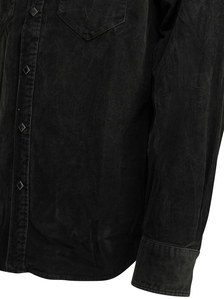 Rrl By Ralph Lauren Casual Corduroy Shirt Shirts - Nero | 3a50128066b8f12f9549bb960201494df8adff10