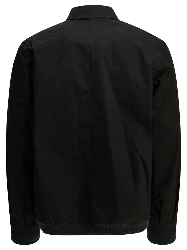 Sacai Nylon Twill X Ripstop Reversible Jackets and Coats - Nero | babb063cba40eff0b41a5c862760ebc06550012a