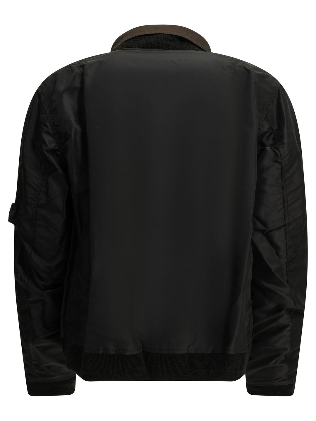 Sacai Nylon Twill X Ripstop Reversible Jackets and Coats - Marrone | 161fbfbf43c75bbfff7fc21e861345a1323212d4