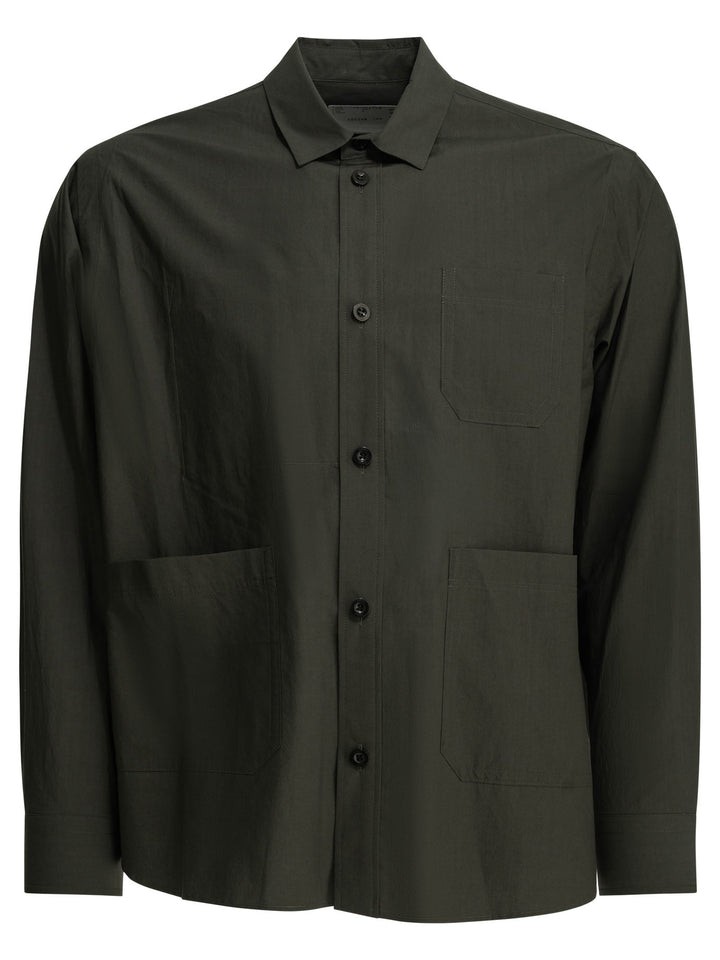 Sacai Typewriter Shirts - Verde | 67af8ec436ba7aa2148b6698ac65392972f71257
