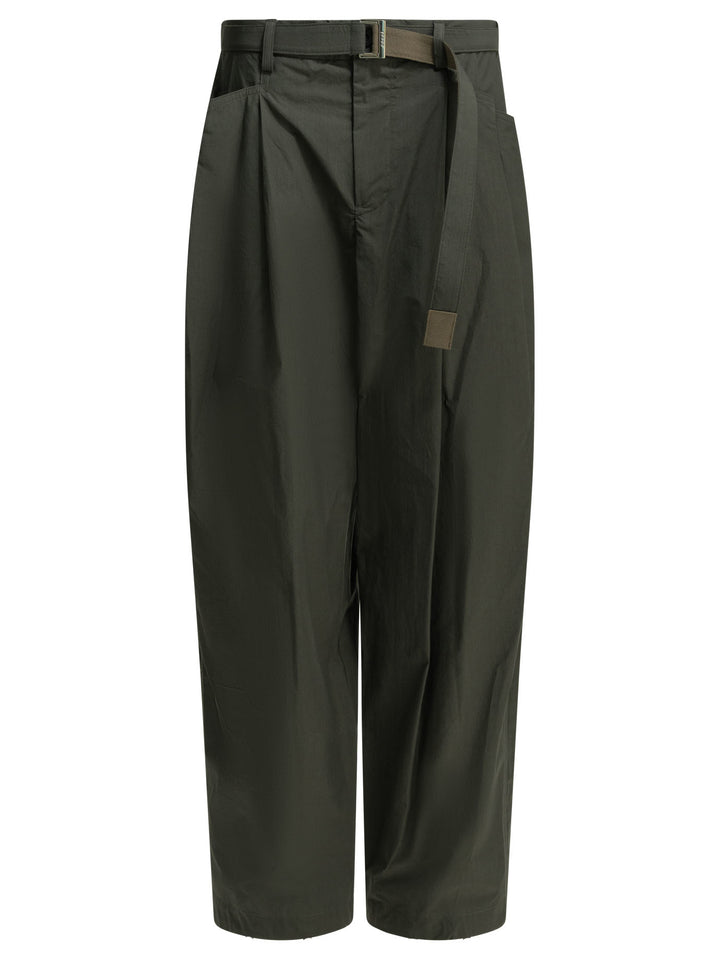 Sacai Typewriter Trousers - Verde | 5b5c6b2fe20e6ed61798aab627aa67bf5204c478