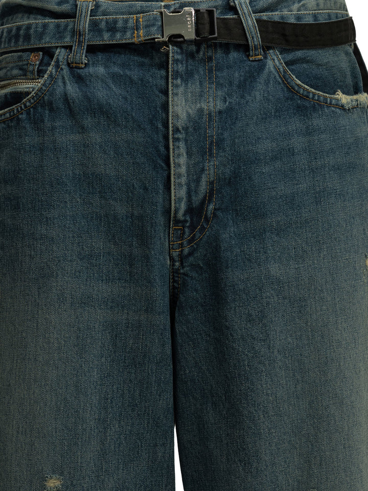 Sacai Beyondexx Jeans - Blu | 340bea1eae22aef2fe447ab54dd7b7d989cadf17