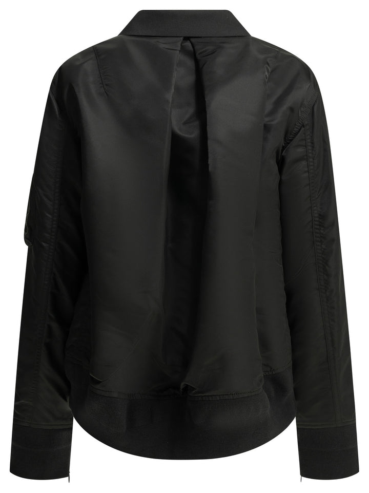 Sacai X Nylon Jackets and Coats - Nero | 50dc714a5b451c2260f1db7fc4e3506896e80434