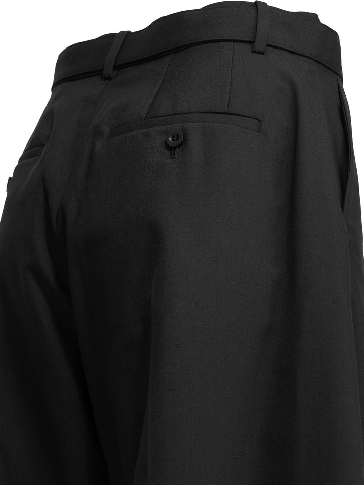 Sacai Tailored Wool Pants Trousers - Nero | 5e00ba60401518ddee8448274ca5d9a1fb4ba4c3