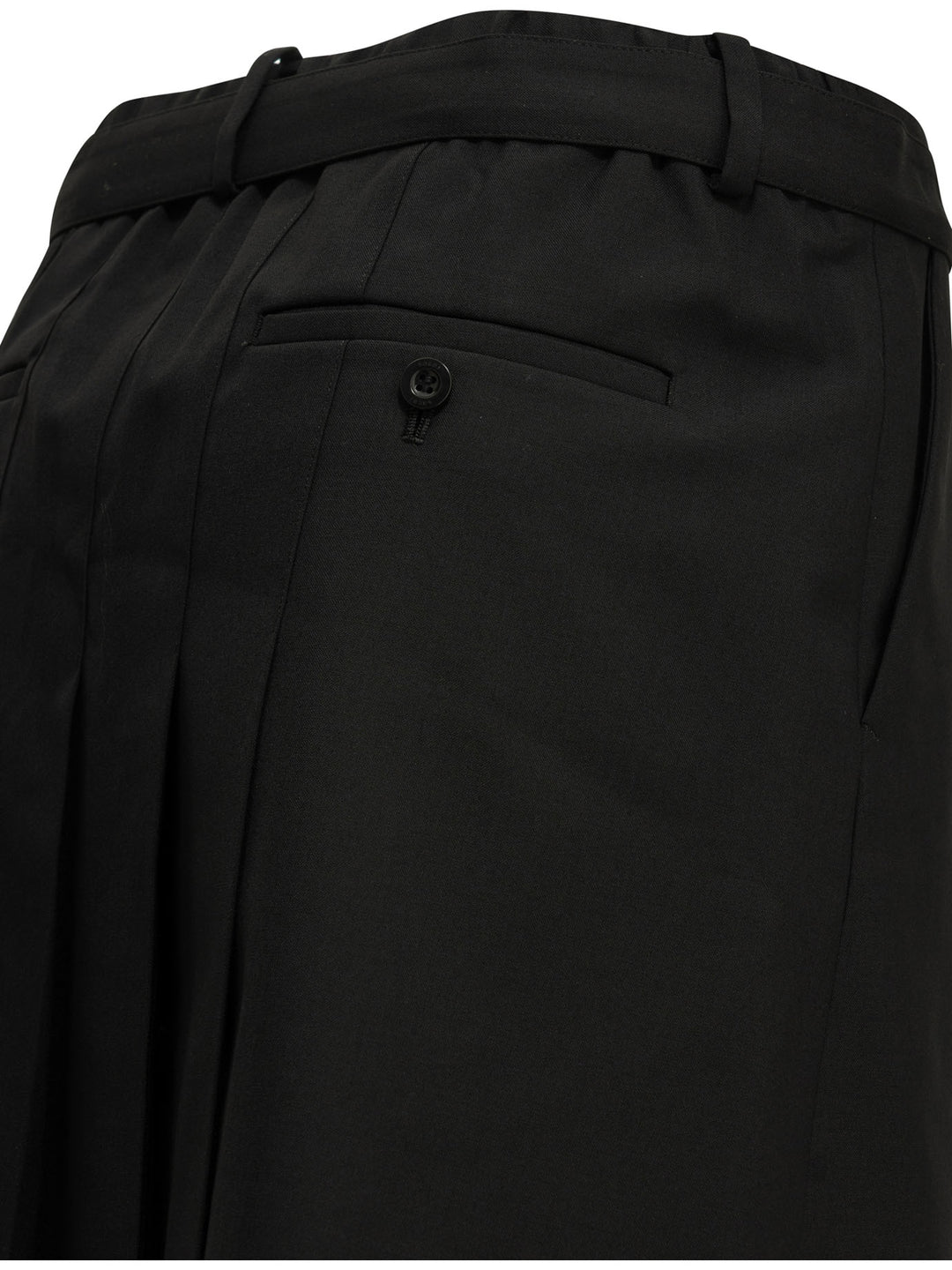 Sacai Formal  Made Of Wool Blend Shorts - Nero | e4b1cb5358faa8b7296d1267709f478729fb1802