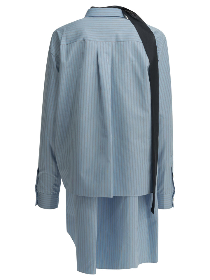 Sacai Short Shirtdress Abiti - Light blue | 4e39cb15c95949460e24538189ea2e9b1b1b97e5