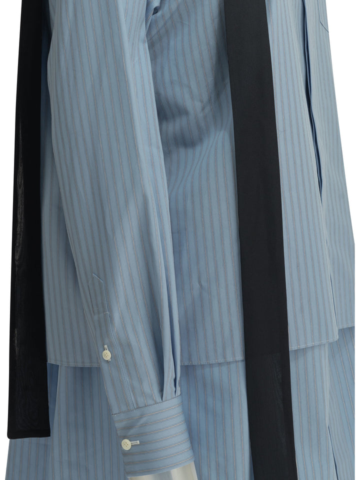 Sacai Short Shirtdress Abiti - Light blue | 8714a7bccf4c1f9fcdc440378d4b5cedfd393cc2
