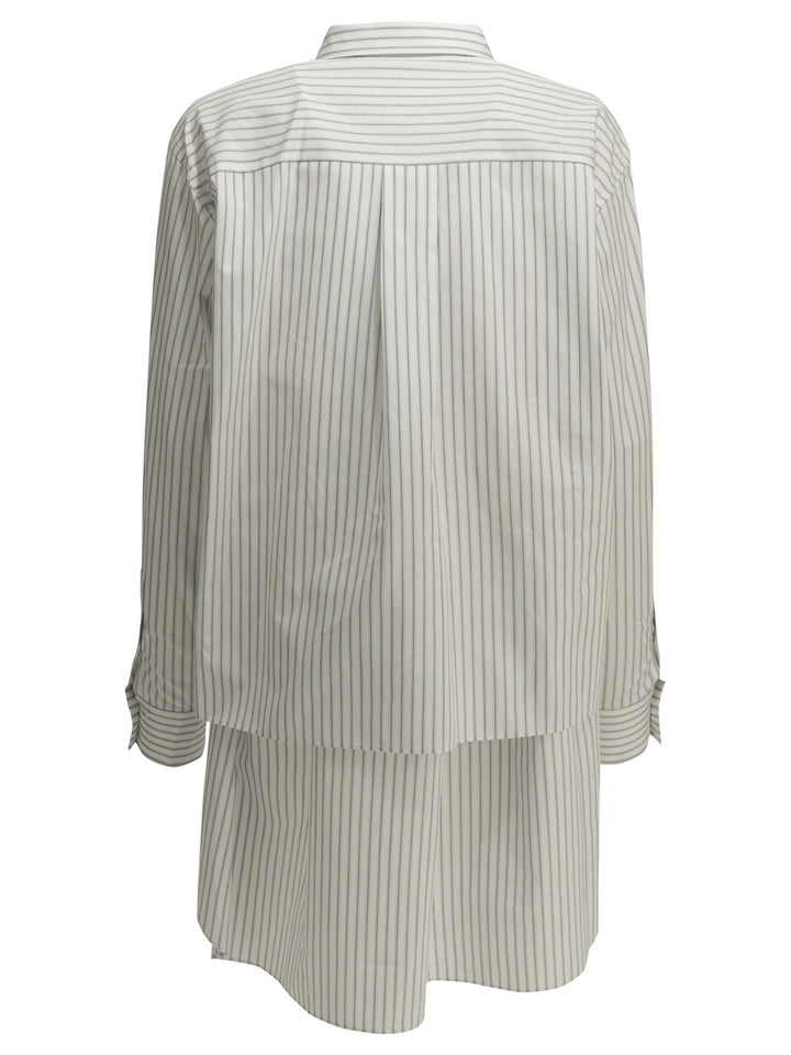 Sacai Short Shirtdress Abiti - Bianco | b91993da10fc0b288fc36adaaaddacd4f7c6ee81