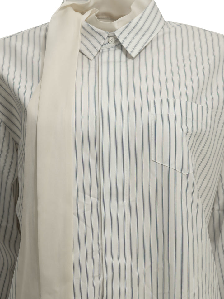 Sacai Short Shirtdress Abiti - Bianco | 6cedefb5afb7961028aed3e86665929c0eb9baa2