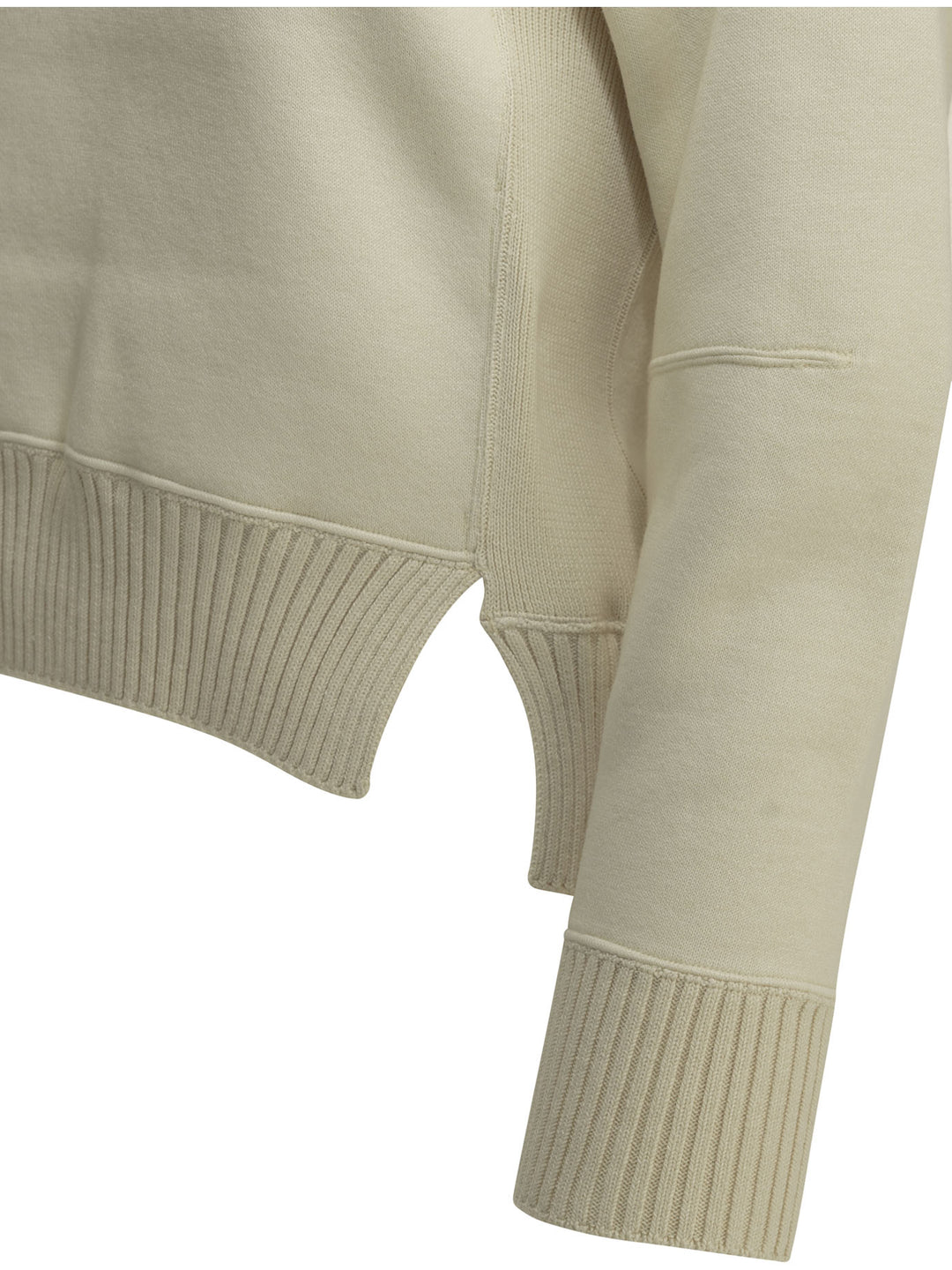 Sacai Crew-Neck Sweater Made Of A Cotton-Cashmere Blend Knitwear - Bianco | afdc3e654029bf9ae674bedaa4c787218f46d9d8