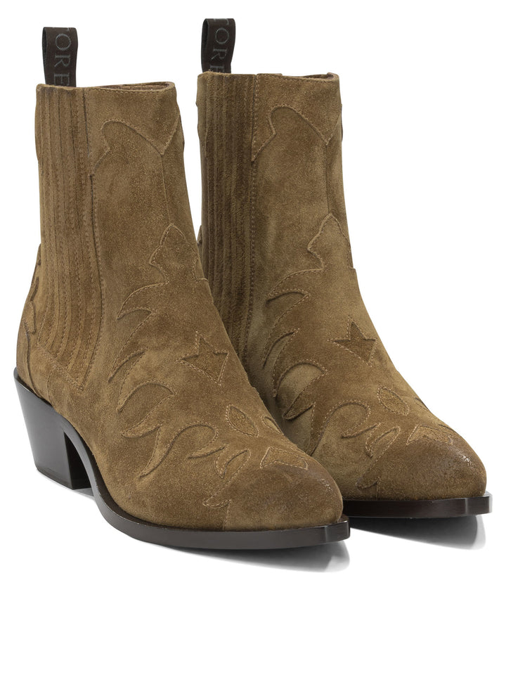 Sartore Velour 45 Mm Boots and Ankle Boots - Marrone | 67de269554cc00bdc2c1eb81d50cef2ece2df33b