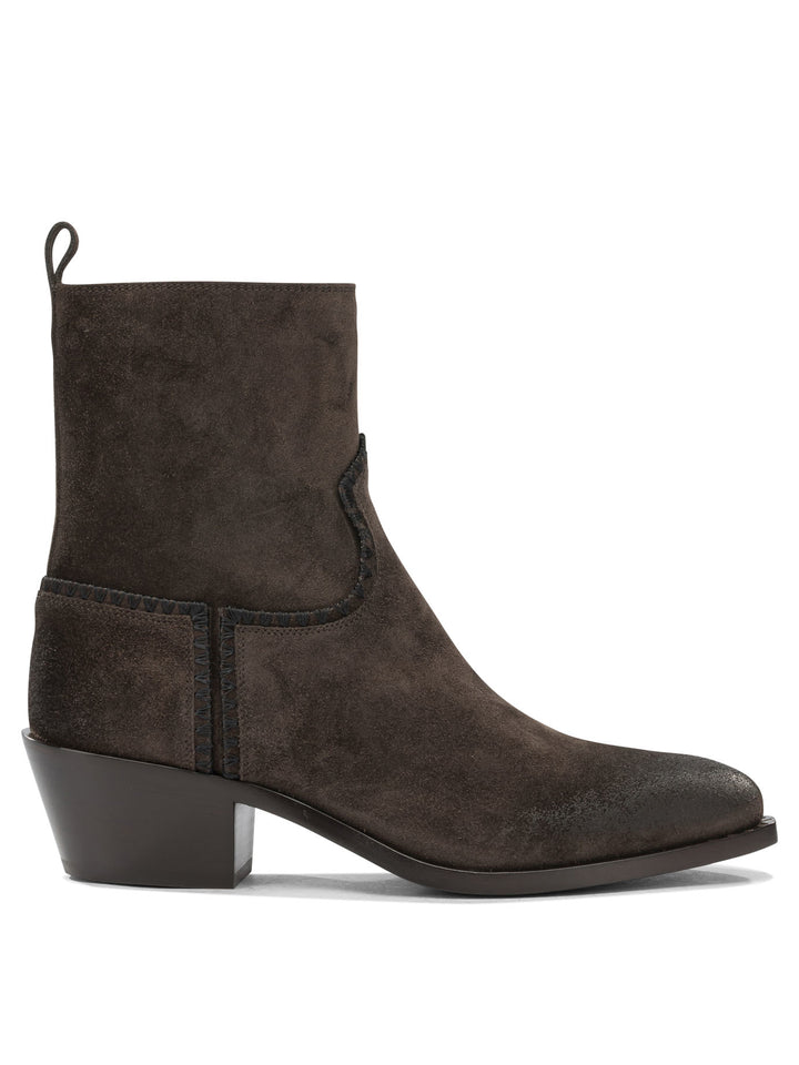 Sartore Velour 45mm Boots and Ankle Boots - Marrone | 8e33524b9ed2e5a23f7a77fcd9eb0e16c6561ef2