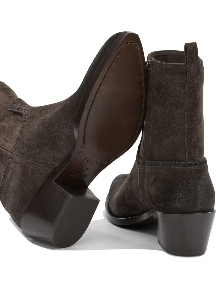 Sartore Velour 45mm Boots and Ankle Boots - Marrone | 022ba0efd18934f19d36cc74be9f745597ba7c33
