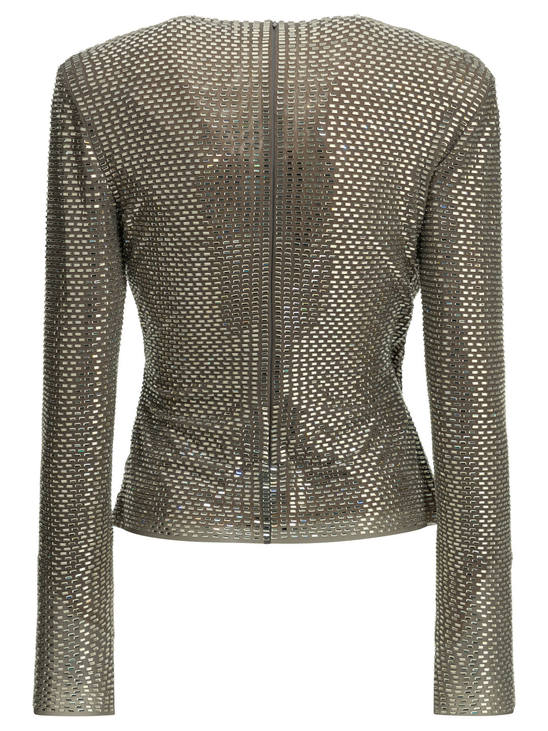 Self-Portrait Casual Peplum Top Top - Silver | d5ce71c7069580bda11010c5bc8fcfdf69533128