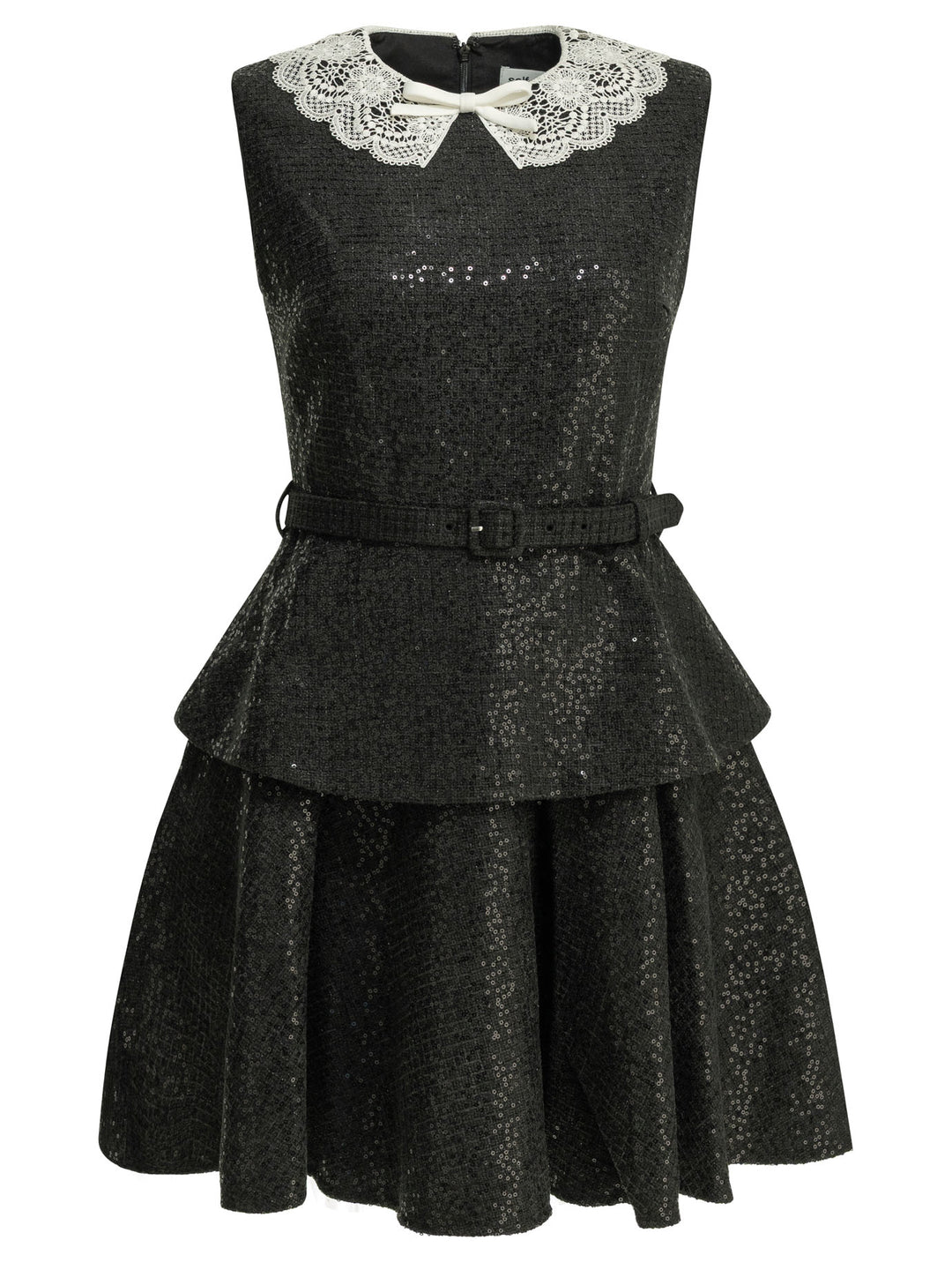 Self-Portrait Short Sequin Dress Abiti - Nero | 0cf007beccbdb481ad5afd336c2194fbea48acd1