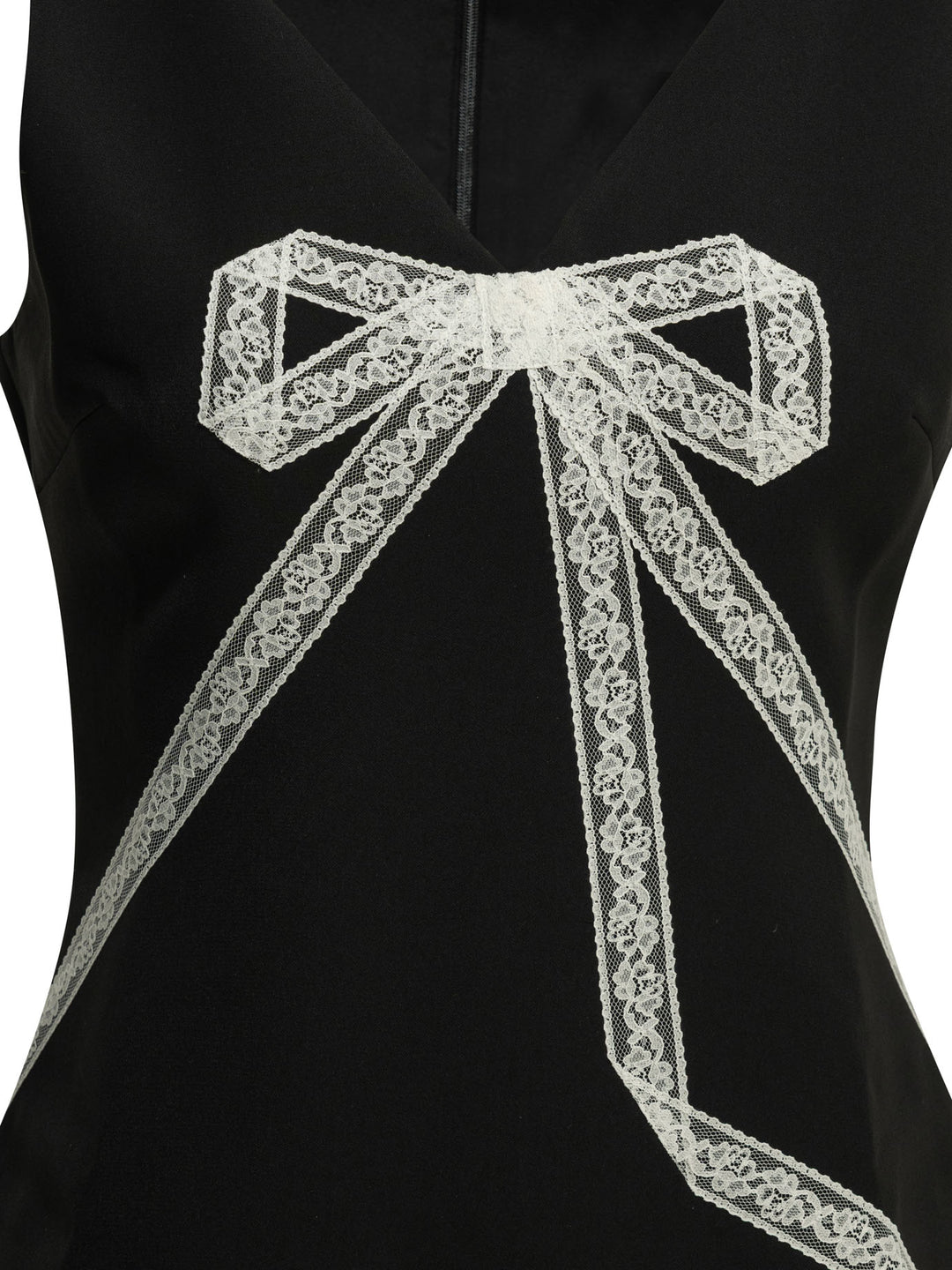 Self-Portrait Short Sheath Dress With Bow Abiti - Nero | 7a290be378947f67c2c763cd4eff7df96d7d5d26