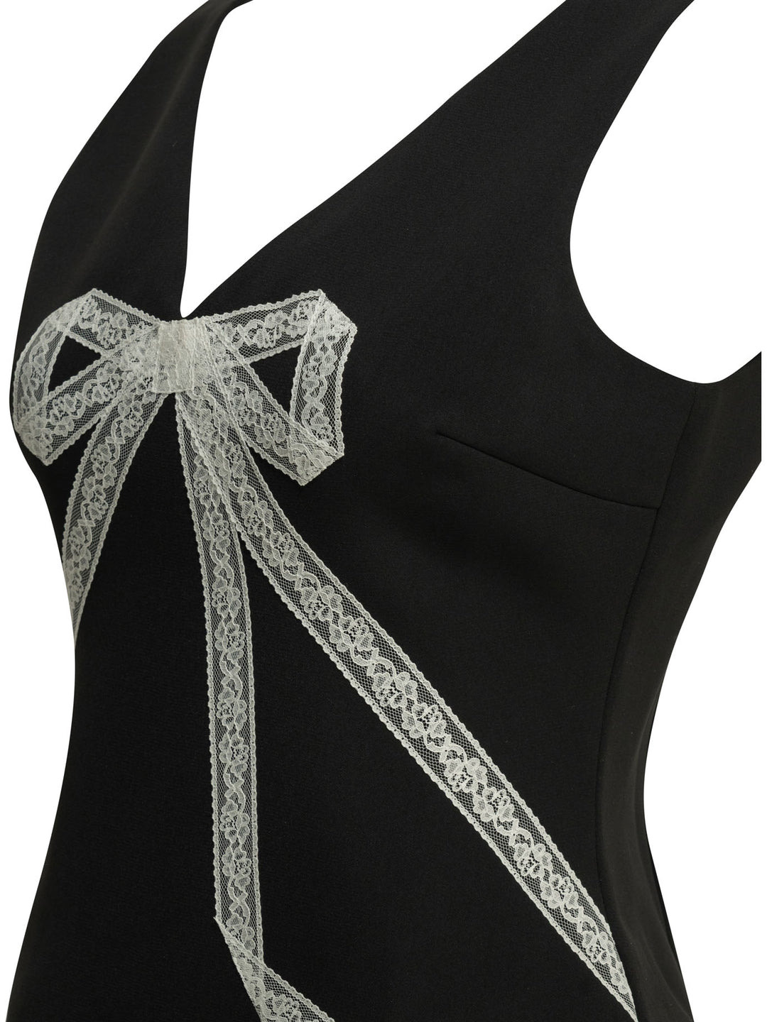 Self-Portrait Short Sheath Dress With Bow Abiti - Nero | 6a4730f666e5f3c6c029c01ac71b1c7c422d8c20