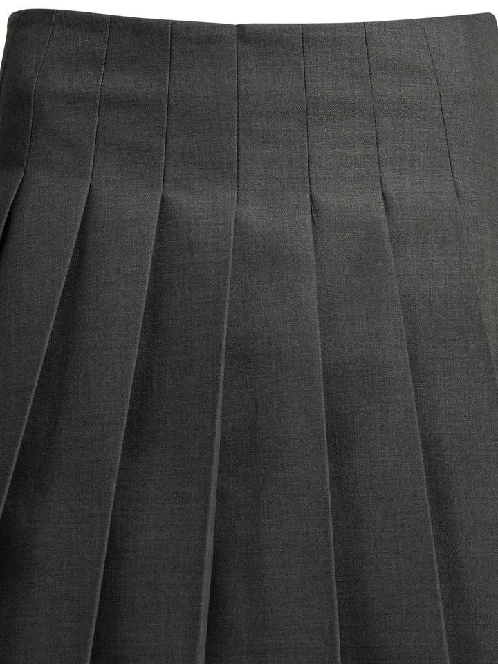 Self-Portrait Pleated Miniskirt Gonne - Grey | 35d99a188669298be3bc7d08449c897e0cbab4fe