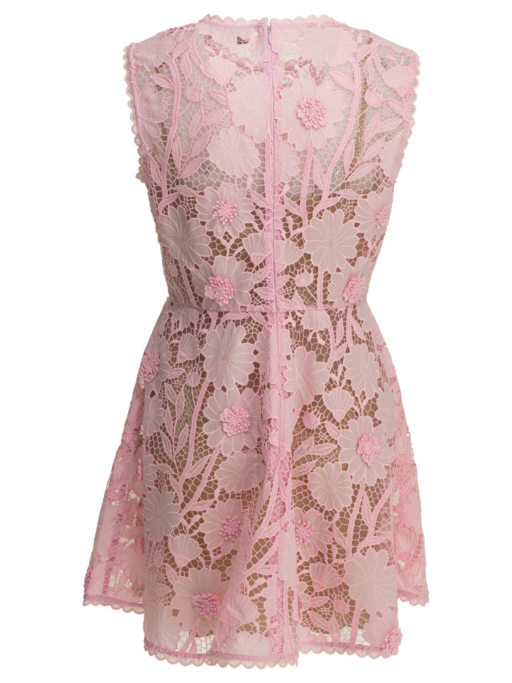 Self-Portrait Short Lace Dress Abiti - Rosa | 9310c9c652d6ec182770550c9c3a16f29cad8ba1