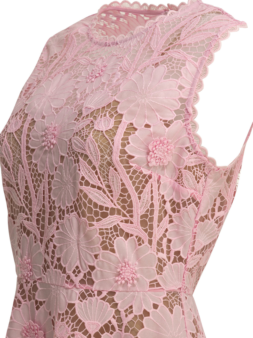 Self-Portrait Short Lace Dress Abiti - Rosa | 43a8d565bc4a1cec5d35c28cc023f6d44bff02e7