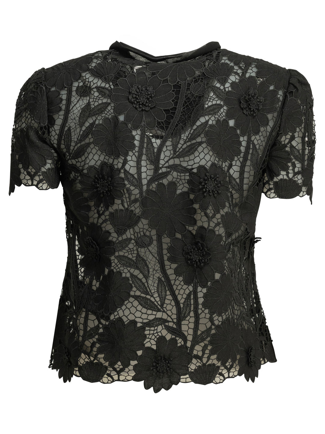 Self-Portrait Lace Blouse Shirts - Nero | ac84dda5a0de89d6b65e8356b24ccffa0319fc7f