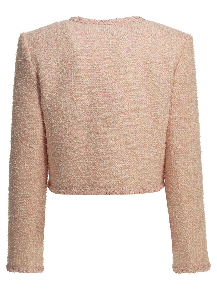Self-Portrait Bouclé Blazer Jackets and Coats - Rosa | d23a126900069bb9e7cdc7d9280d3067e8923a9e
