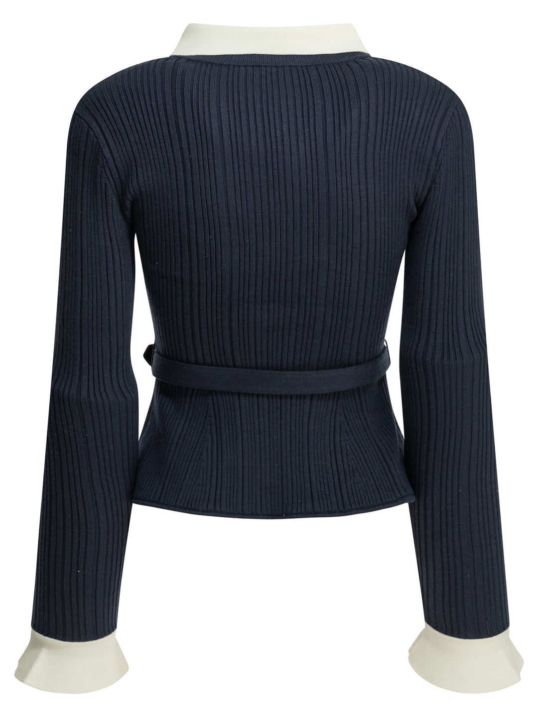 Self-Portrait Woven Knit Cardigan Knitwear - Blu | 54b0c85b6c3a419e40416c337826dfe2e2bbaf8b