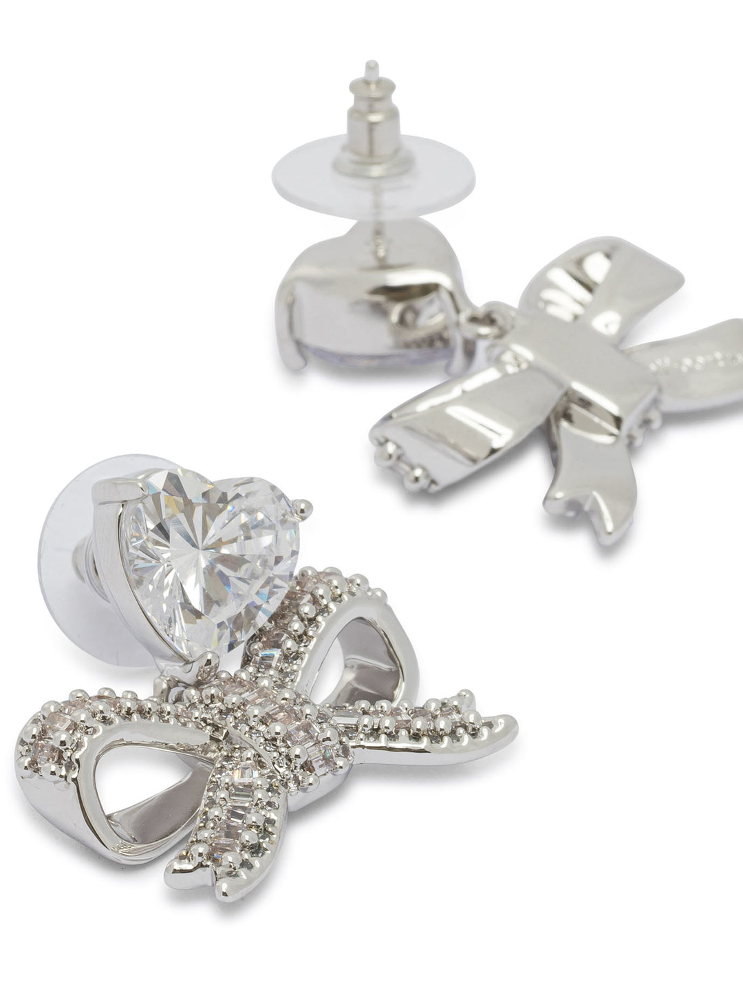 Self-Portrait Earrings With Crystals Jewels - Silver | 171f5e4825a366ab02258b666ee5864c5b9cf48e