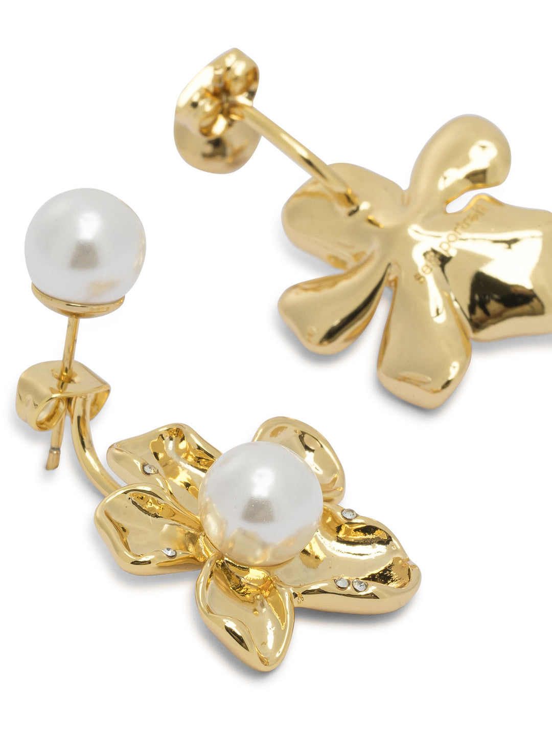 Self-Portrait Earrings With Pearls Jewels - Oro | 8c7ec5d0b283ea9a21ae20544867d474d70ee3f6