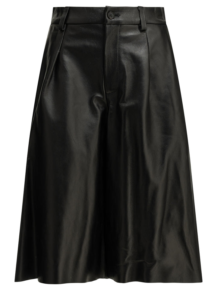 Semper Formal Leather Shorts - Nero | e324951fc89af9c0ee4af9437f92589006297cc1