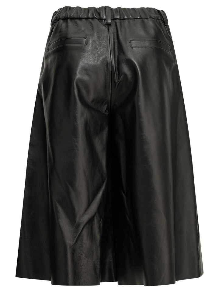 Semper Formal Leather Shorts - Nero | 674259683245f5b5b35906cd02fa20589b671f21