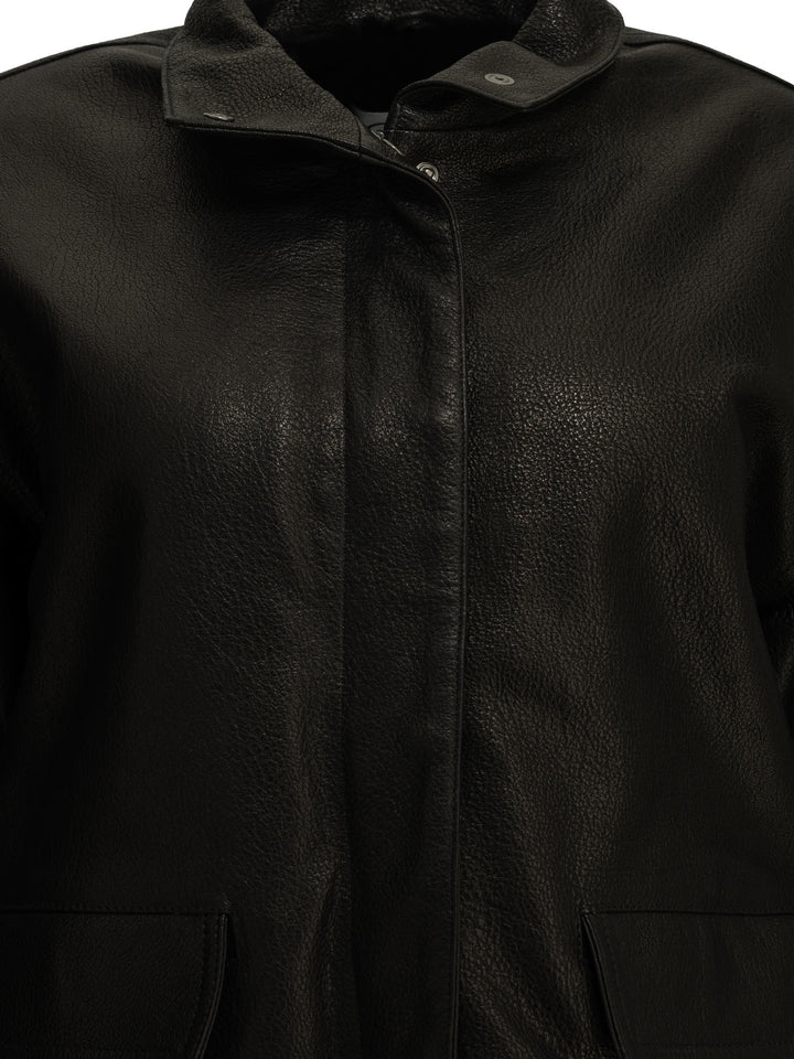 Semper Nappa Leather Jacket Jackets and Coats - Marrone | 6544f1540e202df0cfc08b750b71bdef0a19ed4c